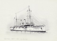 51-Kleiner Kreuzer 'Aspern' - 1900 - Incrociatore leggero